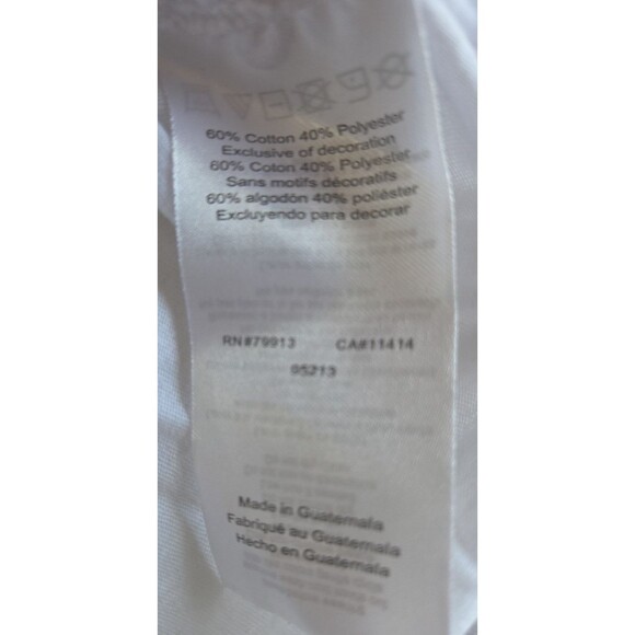 Motherhood Maternity Momma 3/4 Sleeve Red & White Baseball Maternity Tee M - Picture 4 of 6